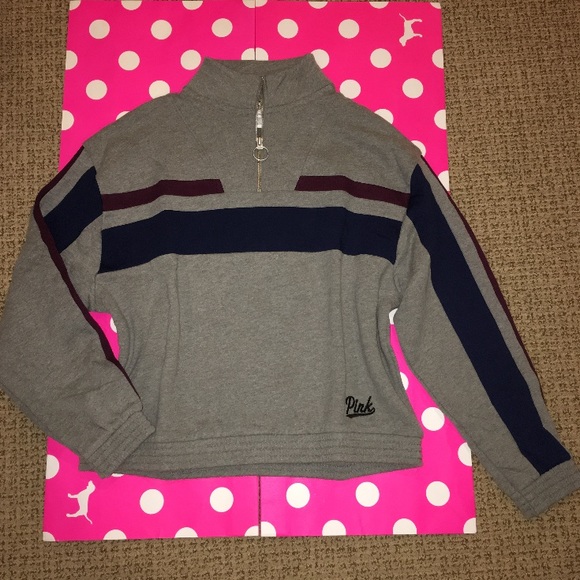 PINK Victoria's Secret Sweaters - 🎉SALE🎉NIP VS Pink Quarter Zip Size S